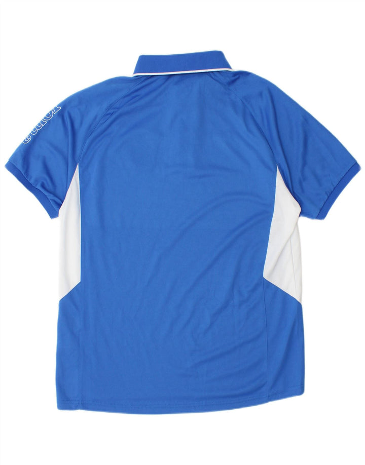 Polo Joma da uomo grande in poliestere color block blu