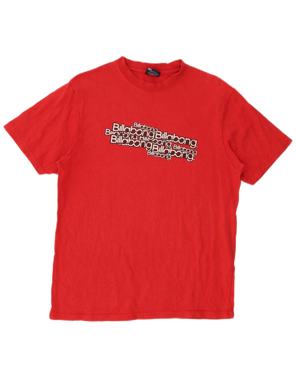 T-shirt grafica da uomo BILLABONG Top in cotone rosso medio