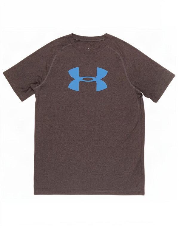 Maglietta grafica Under Armour per ragazzi Heat Gear 13-14 anni XL Grigia