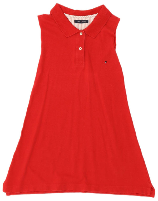 TOMMY HILFIGER Abito polo senza maniche per bambina 7-8 anni Rosso