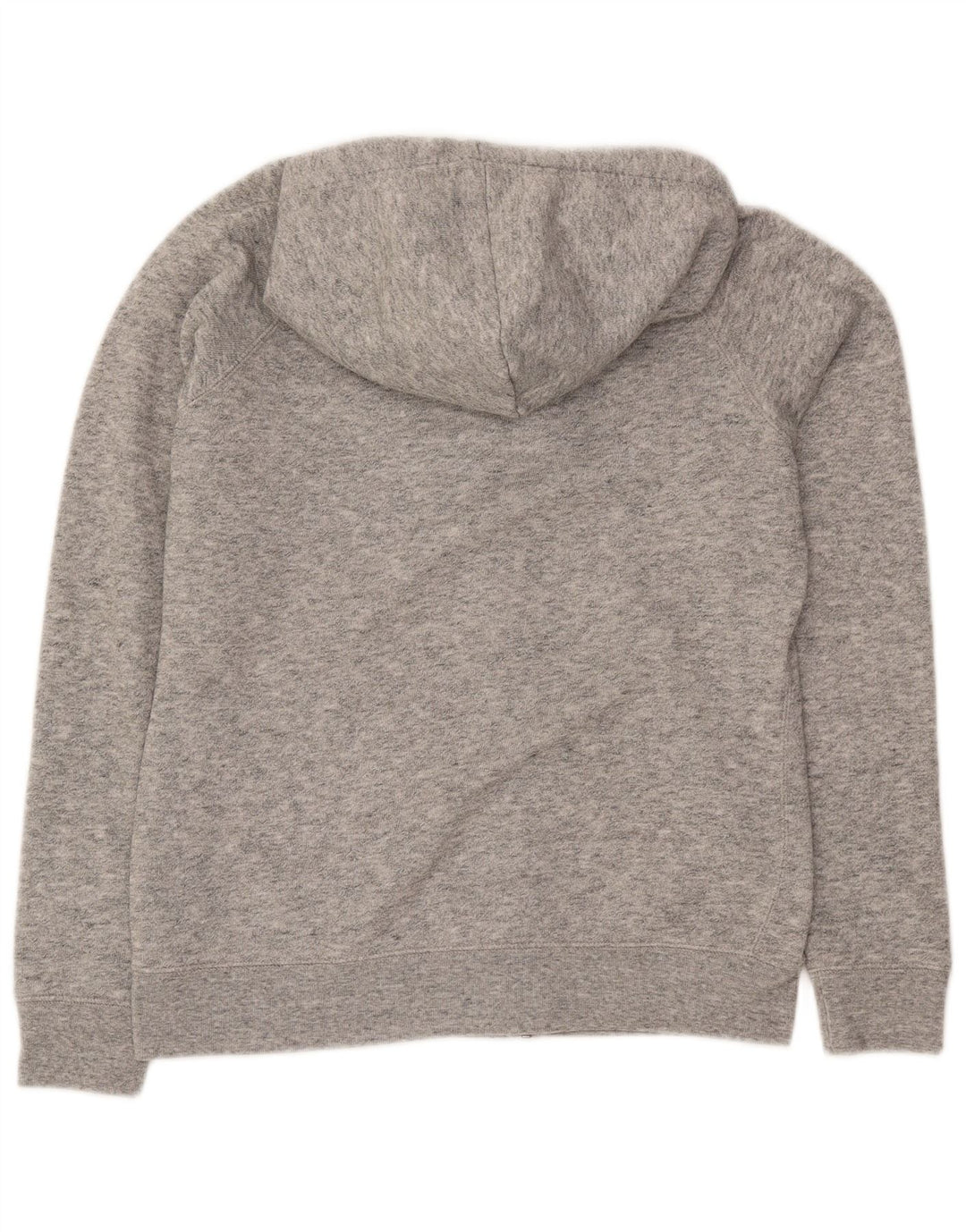 JACK WILLS Maglione con cappuccio e zip da donna UK 14 Grande poliestere screziato grigio