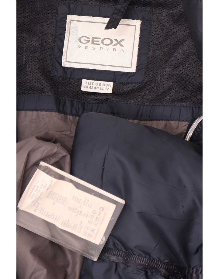 Cappotto imbottito da donna Geox UK 14 Large in poliestere blu navy