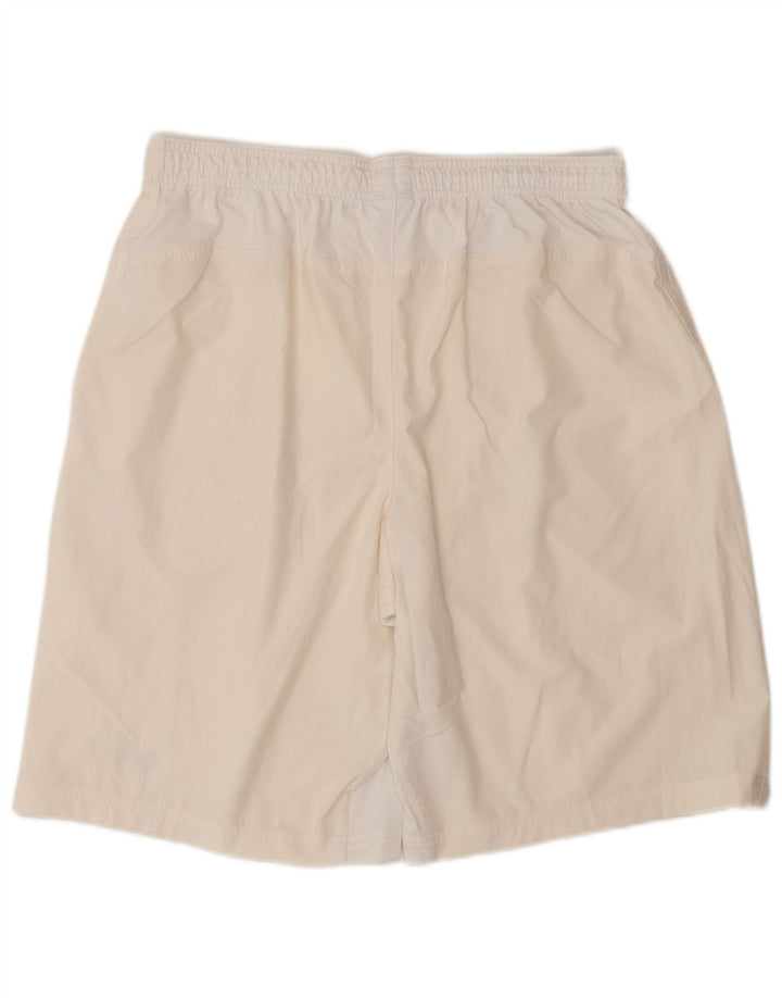 Pantaloncini sportivi Nike da uomo Dri Fit grandi in poliestere bianco sporco