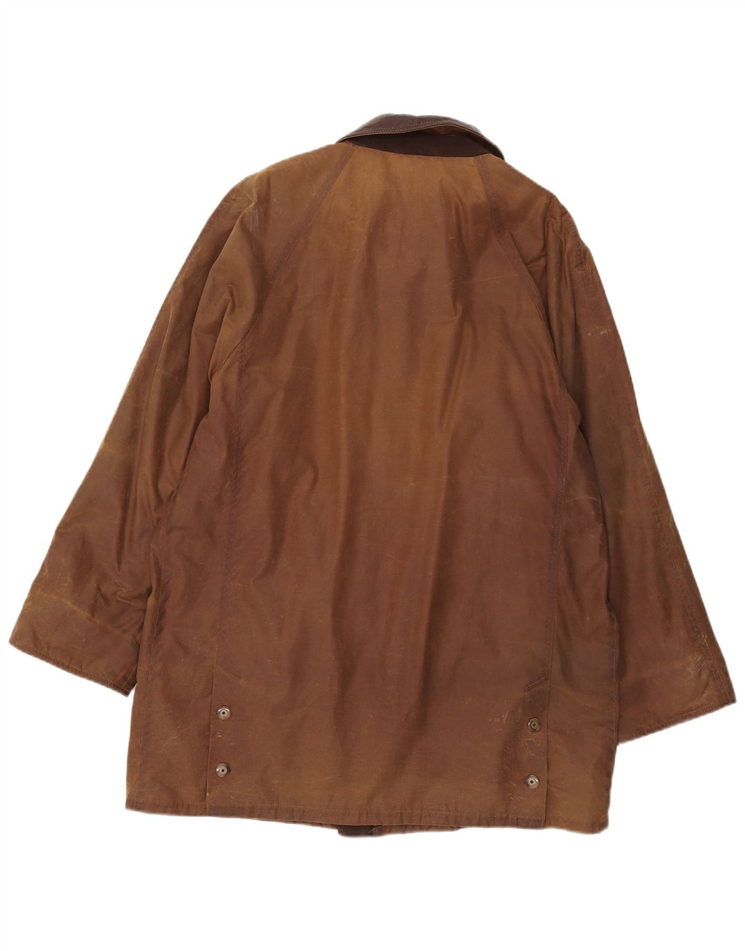 Giacca da uomo in cotone cerato Michael Mortell UK 40 grande cotone marrone