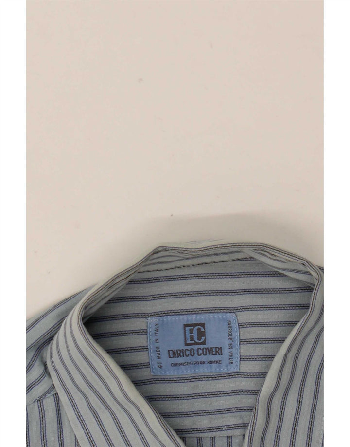 Camicia Uomo Enrico Coveri Righe Grandi Blu