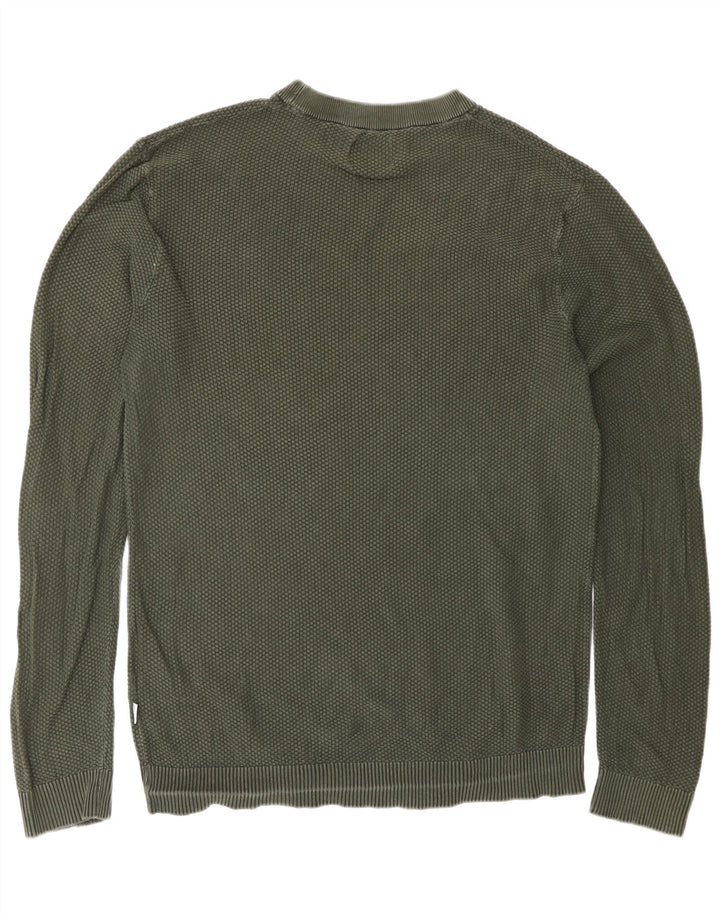Maglione maglione girocollo da uomo Jack & Jones grande cotone verde