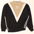Felpa grafica da donna Adidas Jumper UK 8 Small Black Colourblock