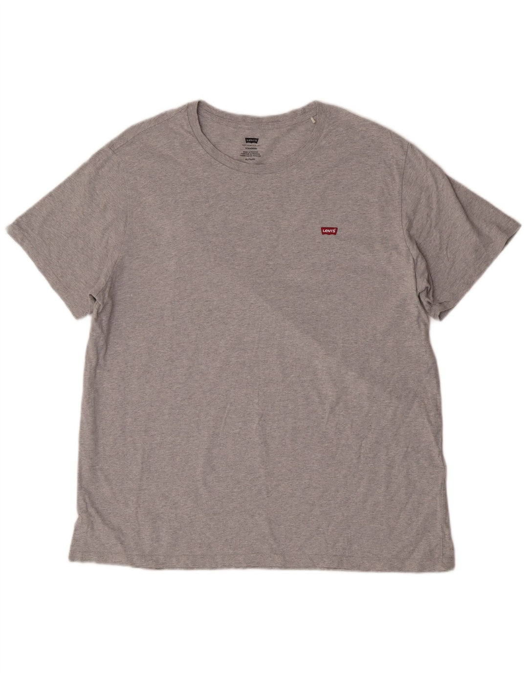 T-shirt Levi's da uomo con vestibilità standard, taglia XL, in cotone grigio