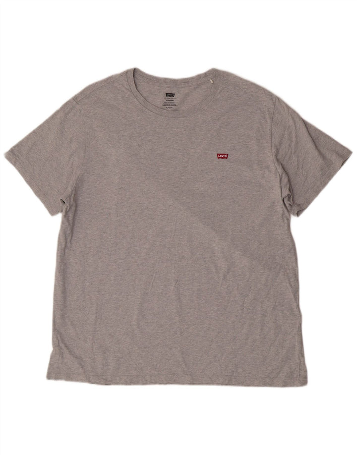 T-shirt Levi's da uomo con vestibilità standard, taglia XL, in cotone grigio