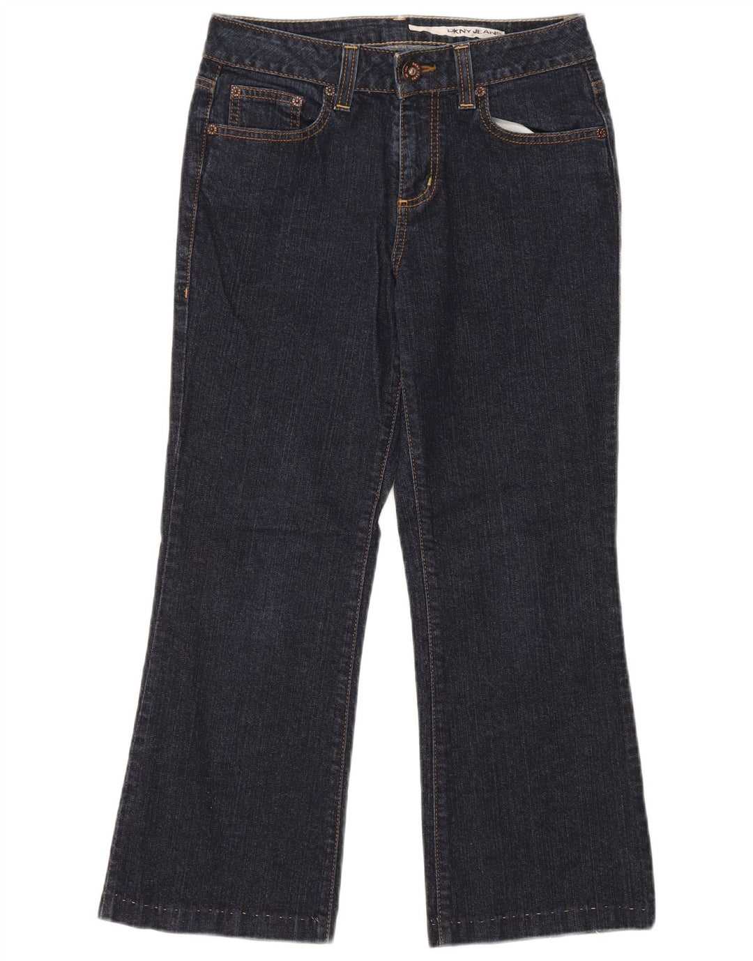 Jeans corti da donna DKNY US 6 medi W28 L25 cotone blu navy