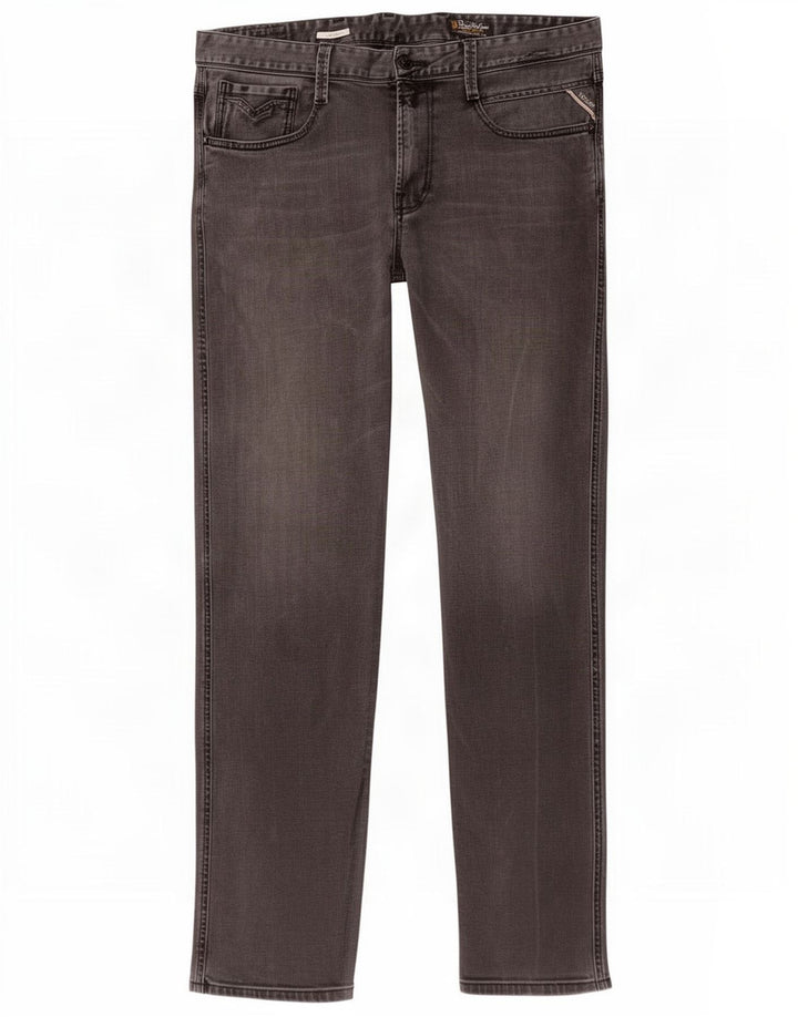 Jeans dritti da uomo Replay W36 L32 Grigi