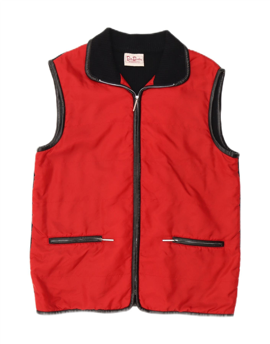 Gilet oversize da fine settimana da donna Betty Barclay UK 10 Small Red Colourblock