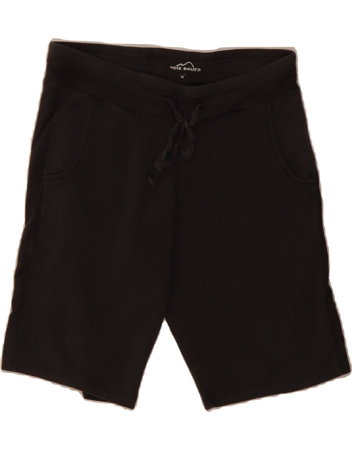 EDDIE BAUER Womens Sport Shorts UK 14 Medium  Grey Cotton Vintage Eddie Bauer and Second-Hand Eddie Bauer from Messina Hembry 