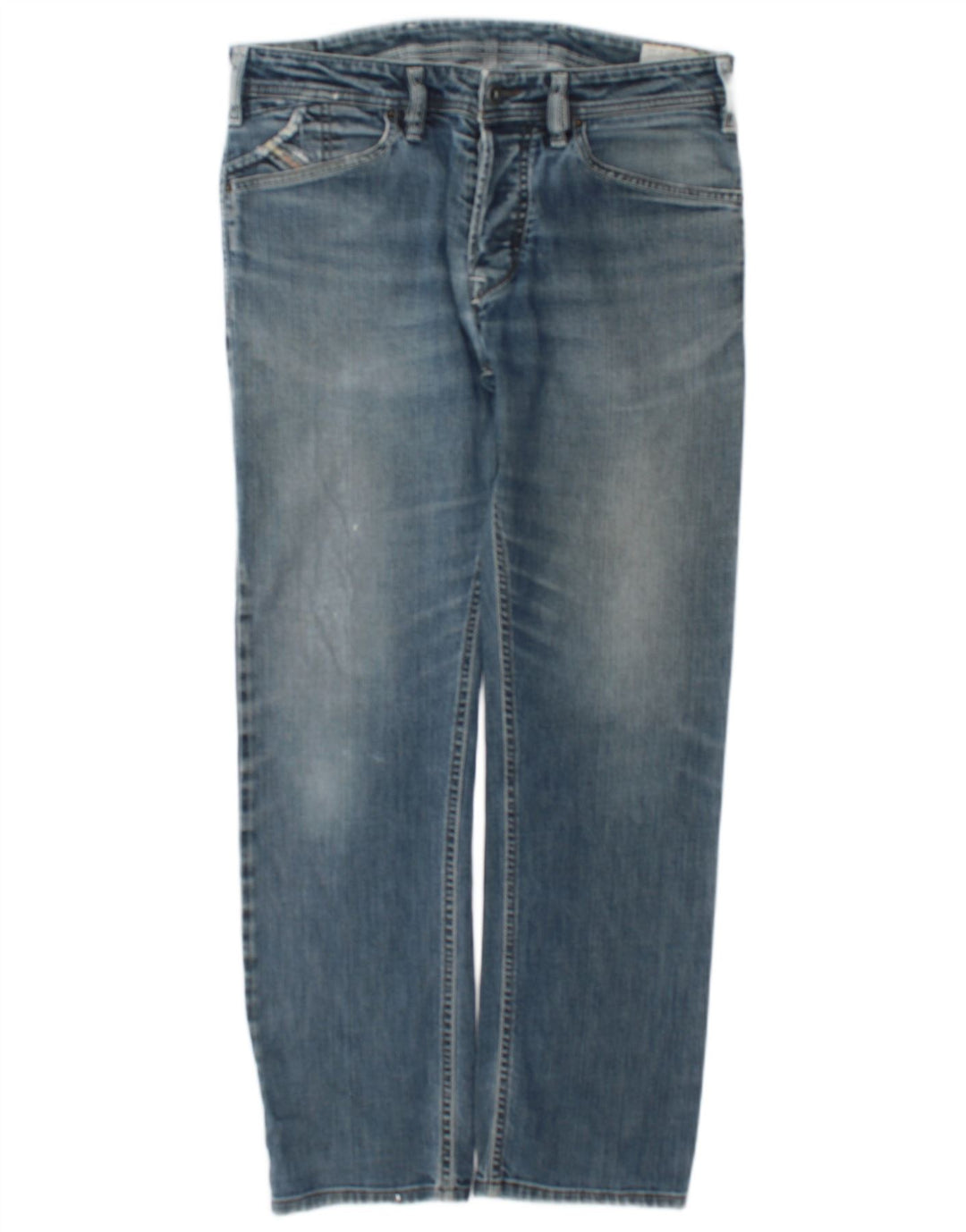 Jeans dritti da uomo Diesel W32 L30 cotone blu