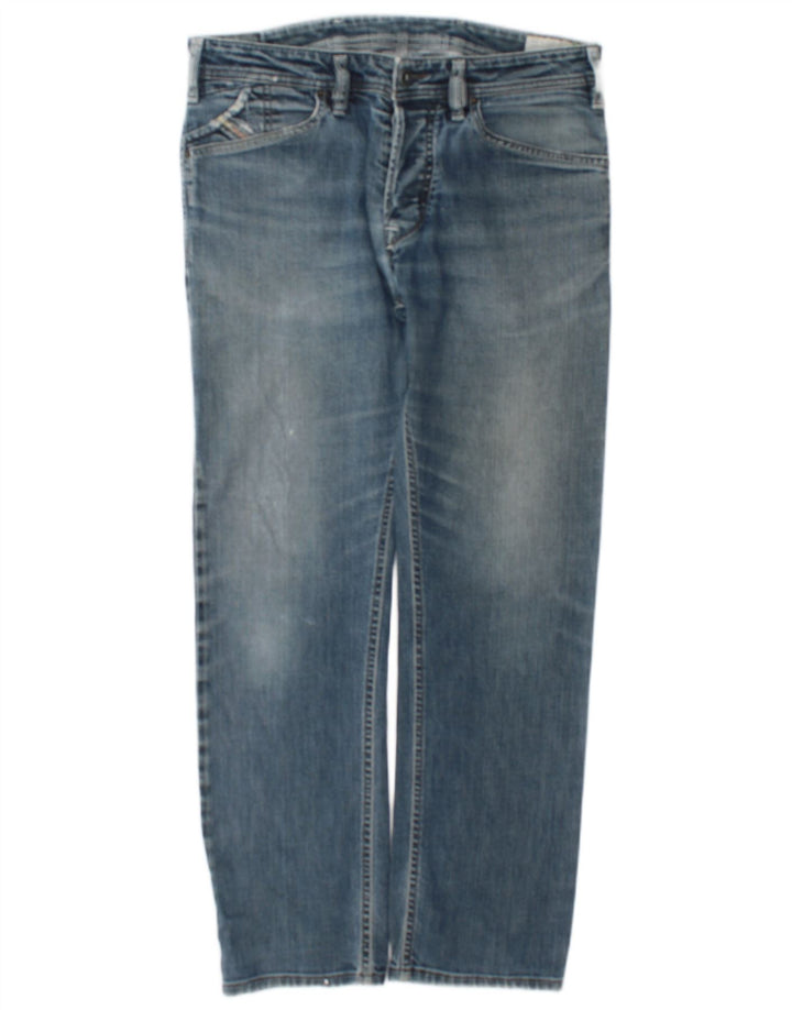 Jeans dritti da uomo Diesel W32 L30 cotone blu