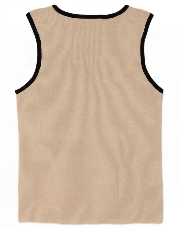 Canotta da donna Marks & Spencer UK 22 3XL Viscosa color block beige