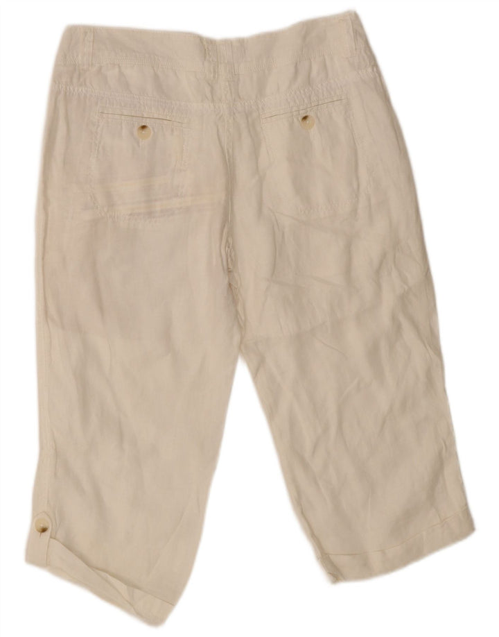 Pantaloni Capri da uomo Fat Face UK 10 Small W32 L23 Bianco