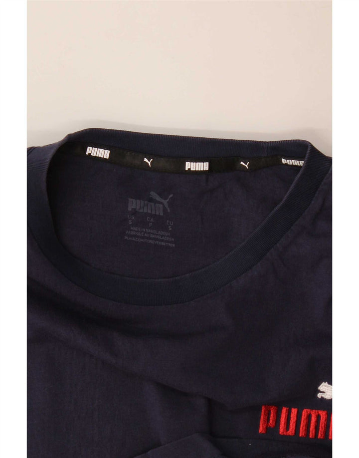 T-shirt Puma da uomo Top Small Blu Navy
