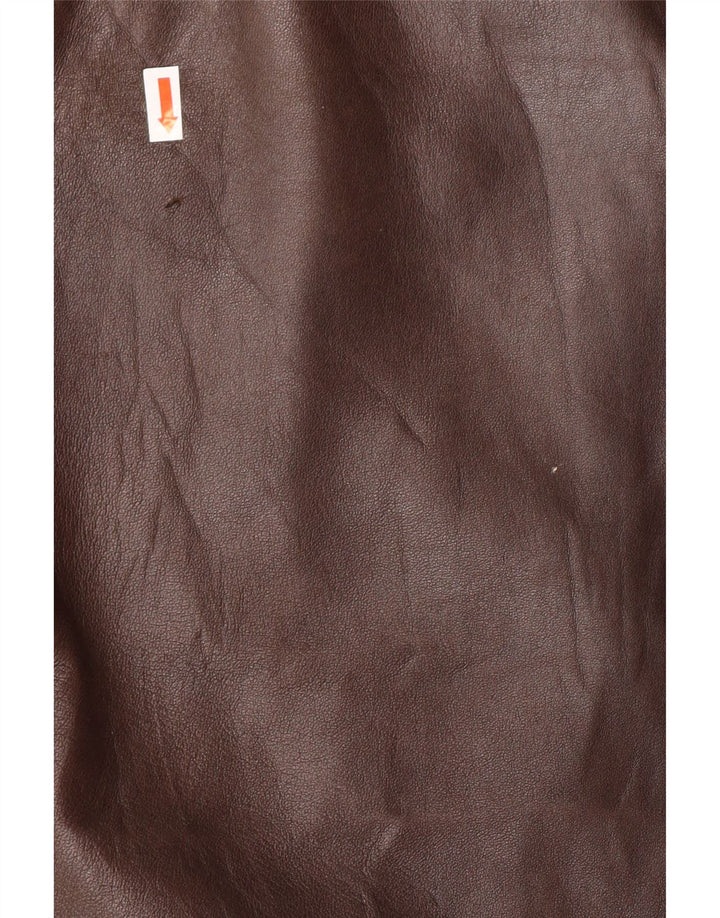 Giacca in pelle da uomo VINTAGE UK 38 Marrone medio