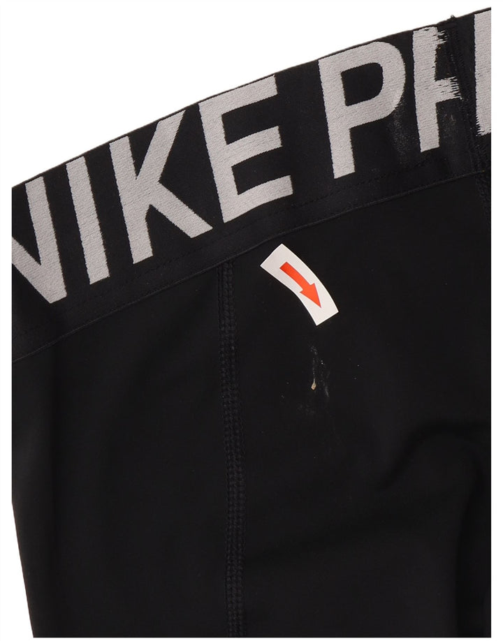 Leggings Nike Dri Fit Graphic Capri da donna UK 10 piccoli neri