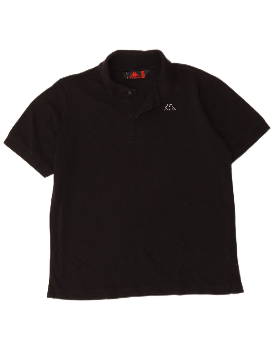 Polo Kappa Uomo Small Nera in Cotone