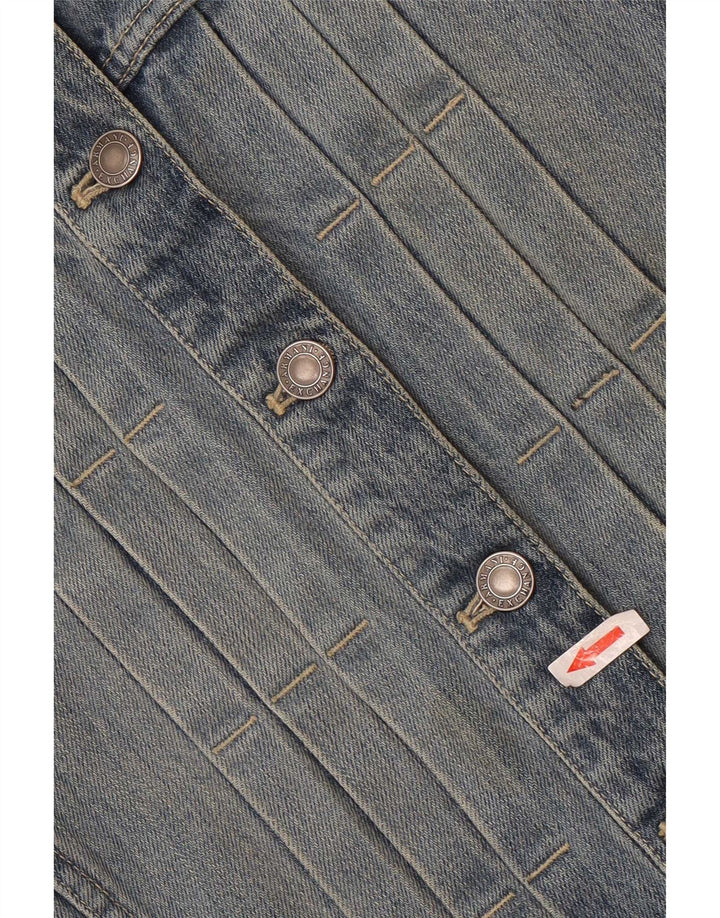 Giacca in denim da donna Armani UK 12 cotone blu medio