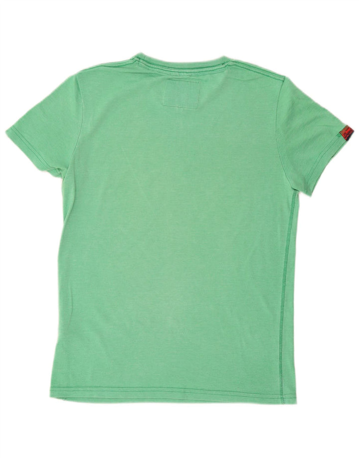 T-shirt grafica da uomo Superdry Top in cotone verde medio