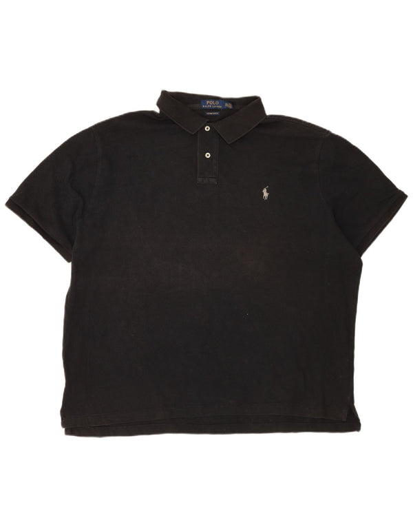 Polo Ralph Lauren da uomo personalizzata slim fit 2XL nera