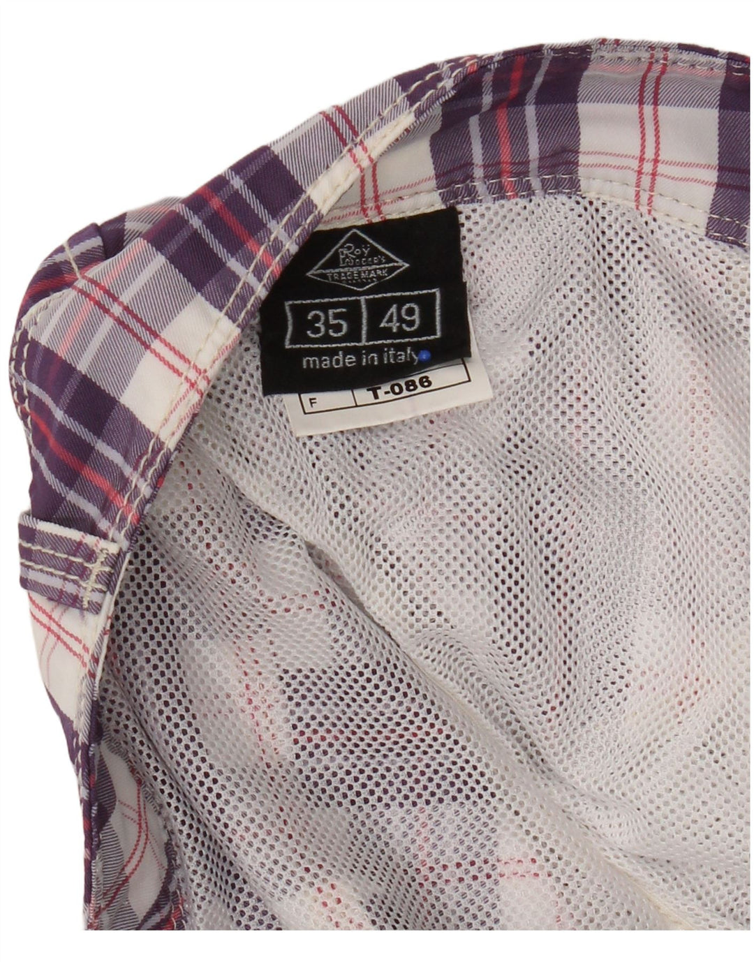 Pantaloncini da bagno da donna Roy Rogers W34 Large Purple Check in poliammide