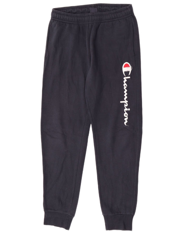 Pantaloni da tuta con grafica Champion da uomo, pantaloni da jogging, piccoli, blu navy