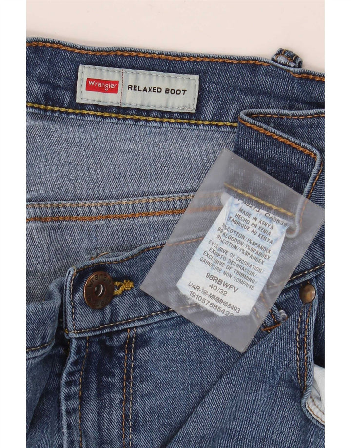 Jeans Wrangler da uomo con vestibilità rilassata Bootcut W40 L32 cotone blu