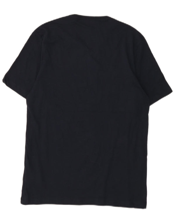 T-shirt da uomo Hugo Boss Top in cotone blu navy medio
