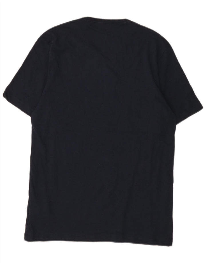 T-shirt da uomo Hugo Boss Top in cotone blu navy medio