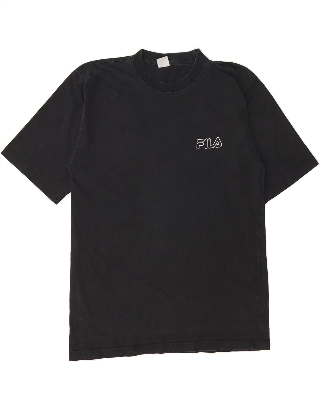 FILA Mens T-Shirt Top Large Black Vintage Fila and Second-Hand Fila from Messina Hembry 
