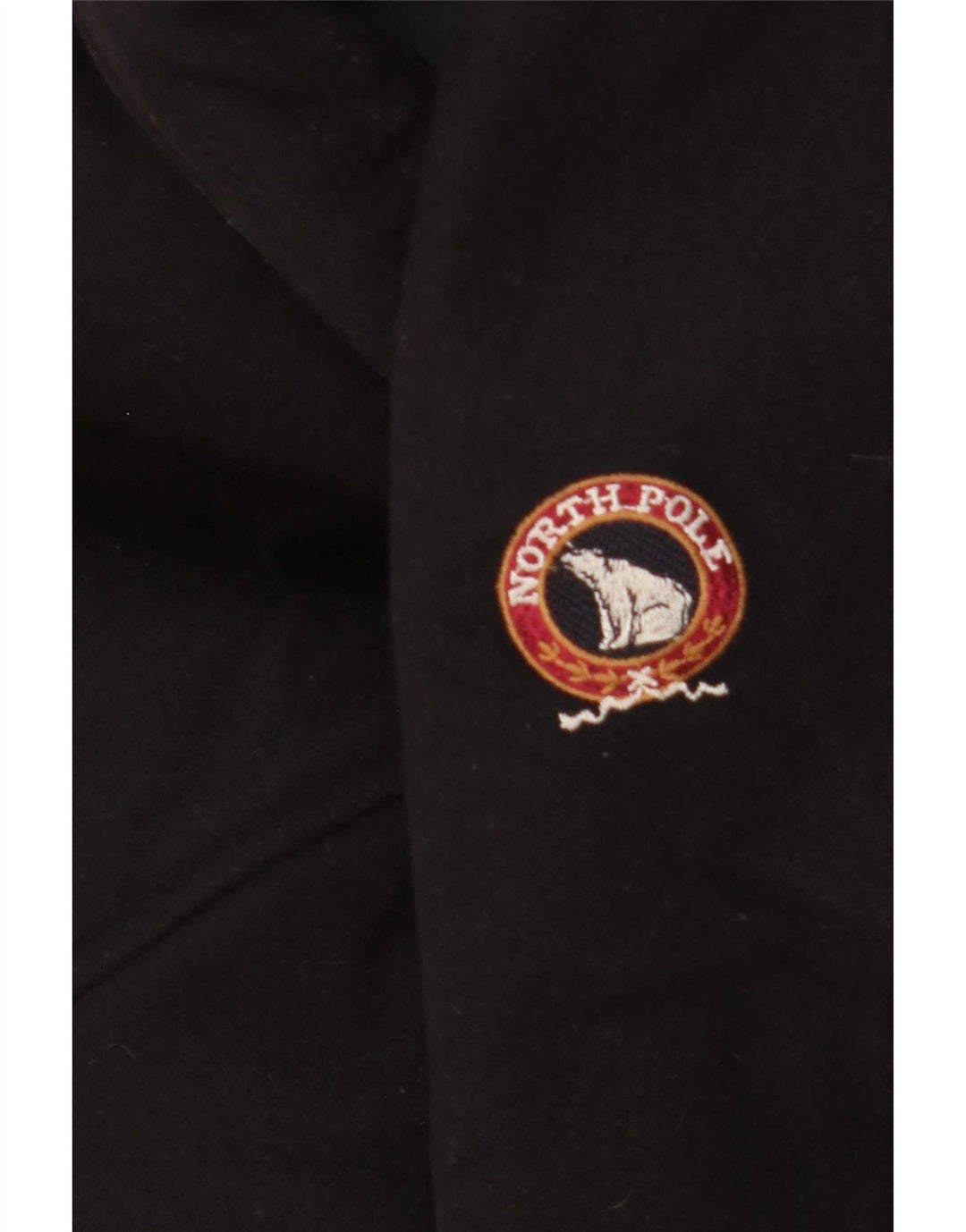 Cappotto giacca a vento reversibile da uomo North Pole UK 40 grande lana blu navy