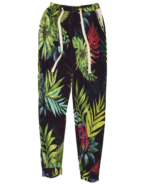 Desigual Pantaloni da tuta da donna Joggers UK 8 Small multicolore floreale