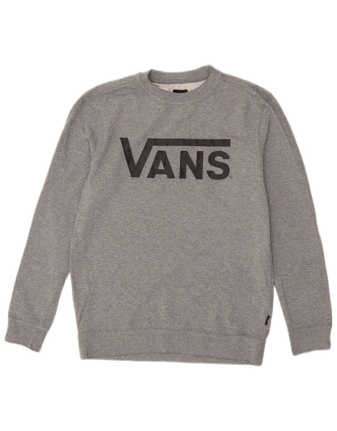 Felpa grafica da donna VANS maglione UK 14 grande grigio