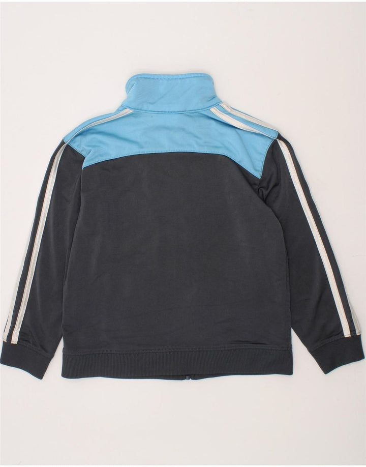 ADIDAS Boys Tracksuit Top Jacket 5-6 Years Black Colourblock Polyester Vintage Adidas and Second-Hand Adidas from Messina Hembry 