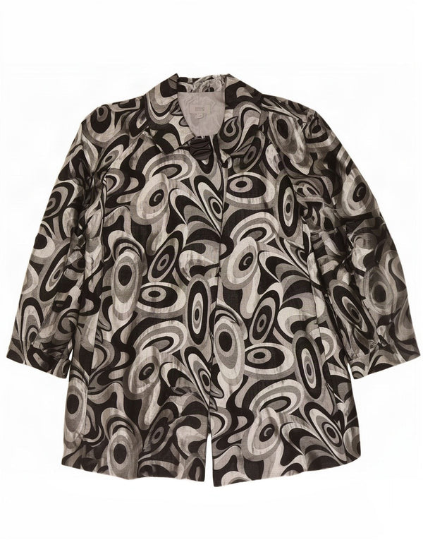 Giacca blazer da donna Marks & Spencer UK 20 2XL multicolore geometrica