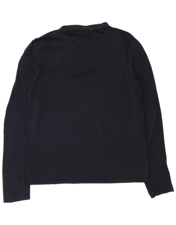 Armani Top da uomo a maniche lunghe 2XL Blu Navy