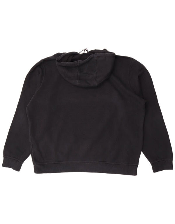 Felpa con cappuccio grafica Nike da uomo 2XL cotone nero