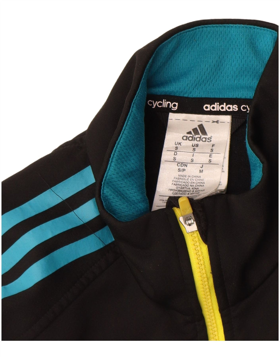 Giacca da ginnastica da uomo Adidas Small nera in poliestere