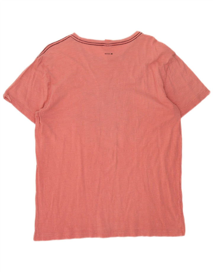 T-shirt grafica da uomo HUGO BOSS grande rosa