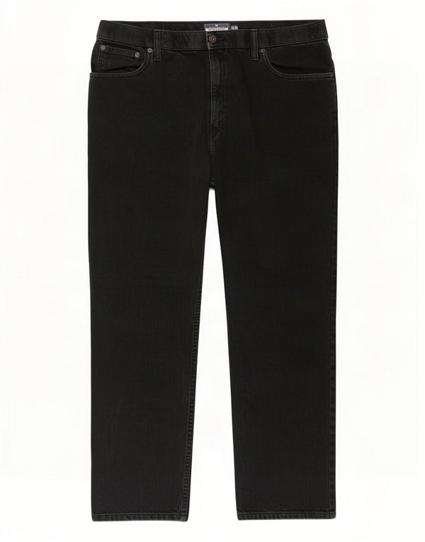 Jeans dritti da uomo Marks & Spencer Blue Harbour W38 L29 cotone nero
