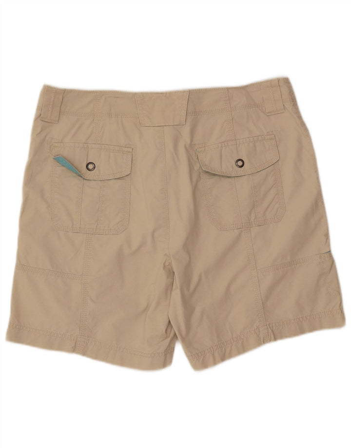 Pantaloncini cargo da donna Mercer Fit Eddie Bauer US 14 XL W36 cotone beige