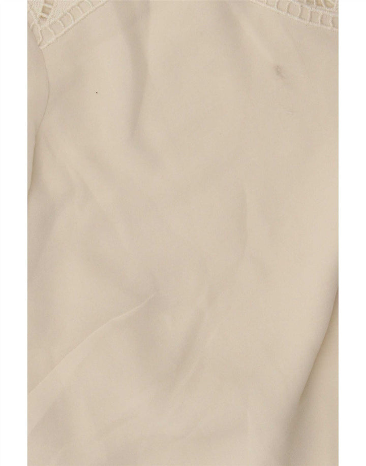Camicetta a maniche lunghe Autograph da donna Marks & Spencer UK 16 Large Beige