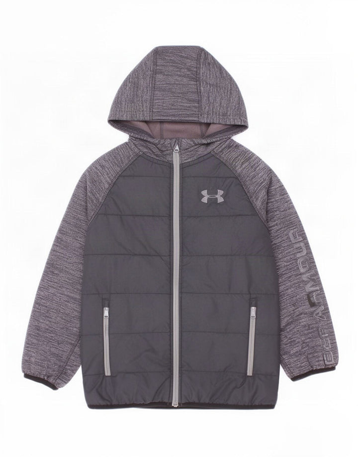 Giacca da ginnastica con cappuccio da ragazzo Under Armour 7-8 anni piccola nera