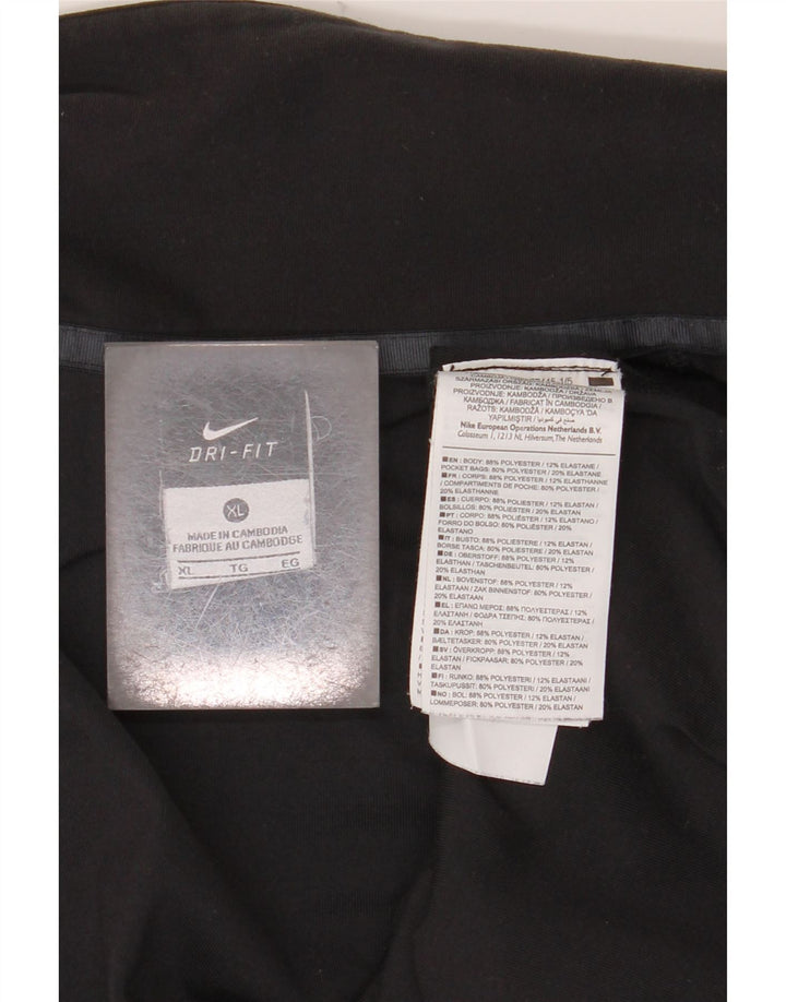 Giacca da tuta da uomo NIKE Dri Fit XL nera in poliestere