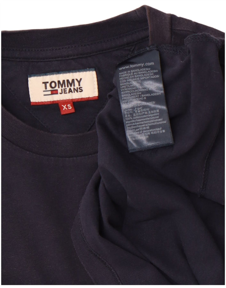 TOMMY HILFIGER T-shirt da uomo Top XS Blu navy in cotone