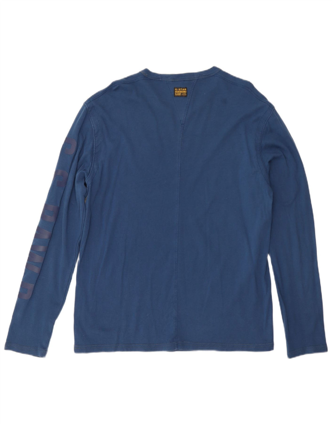 Top grafico da uomo G-STAR manica lunga 3XL cotone blu